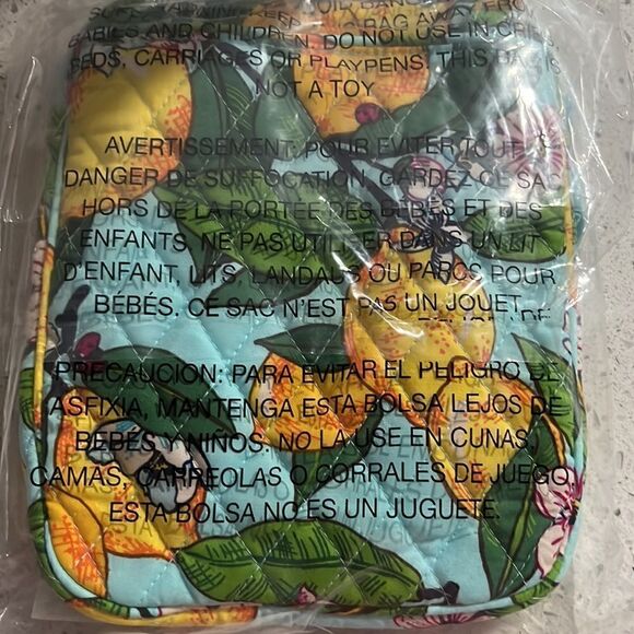 Vera Bradley RFID Little Hipster /Crossbody Quilted Cotton Lemon Grove - Picture 5 of 10